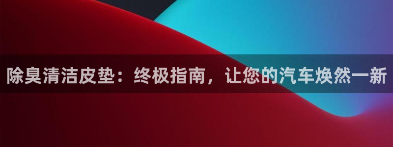 尊龙网站人生就是博：除臭清洁皮垫：终极指南，让您的汽车焕