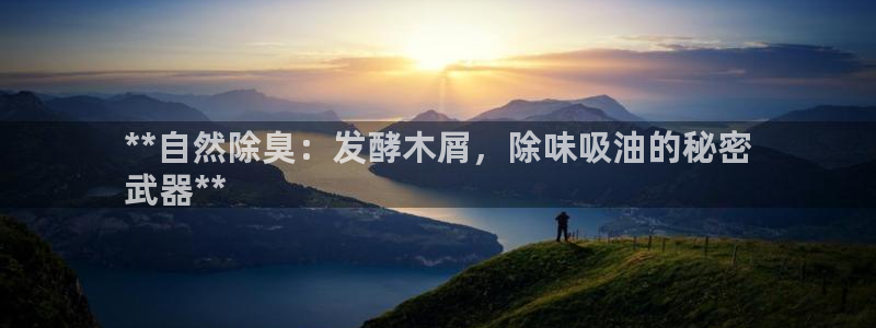 尊龙d88平台登录：**自然除臭：发酵木屑，除味吸油的秘