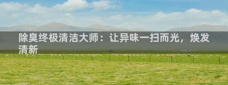 尊龙凯时人生就是搏客户：除臭终极清洁大师：让异味一扫而光